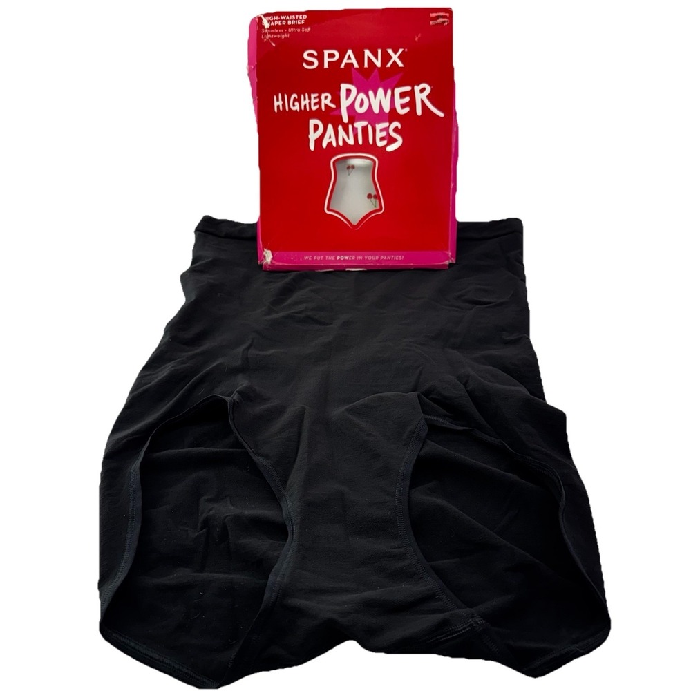 SPANX Women`s Higher Power High Waisted Panty Shapewear Very Black size 2X XXL